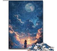 Beautiful Anime Landscape 1000 Pieces Jigsaw Puzzles For Teens And Adults, Challenging Game Toys Wall Decoration Unique Birthday And Xmas Gifts (50x75cm)