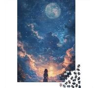 Beautiful Anime Landscape Puzzle 100% Recycled Cardboard Paper Rectangular Jigsaw Puzzle for Adult Children 1000pcs (38x26cm)