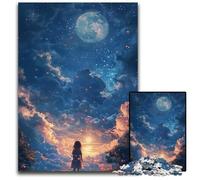 Beautiful Anime Landscape Puzzles 1000 Pieces for Adults Impossible Jigsaw Puzzles for Adults Interactive Family Game, DIY Home Decor, Brain Teaser Gift 50x75CM/19.68x29.52inch