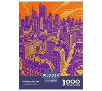 Beautiful Architecture Jigsaw Puzzles Puzzle for Adults Kids. 1000 Piece Vue Impossible Challenge Toy Educational Games Home Decoration for Educational Games Gifts 38x26cm/1000pcs