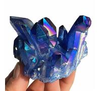Beautiful Aura Blue Cluster Crystal (Size : 600-700g) Gemstone Stone