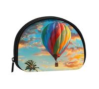 Beautiful Aurora Coin Purse - Coin Pouch Mini Change Purse for Coins, Keys, Lipstick and Essentials with Zipper Closure, Air Hot Air Balloon, One Size, Fashion