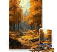 Beautiful Autumn Forest 1000 Piece Jigsaw Puzzles for Adults Teenagers Reasoning Practice Restful Escape Premium Edges Meaningful Gift (50x75cm)