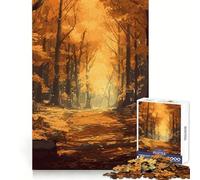 Beautiful Autumn Forest 1000 Piece Jigsaw Puzzles for Adults Teenagers Reasoning Practice Restful Escape Premium Edges Meaningful Gift (50x75cm)