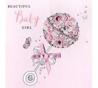 Beautiful BABY GIRL card by Second Nature - HBU029