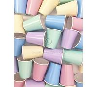 Beautiful Balloons 35 x Pastel Rainbow Ice Cream Shade Paper Party Cups - Kids parties