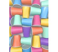 Beautiful Balloons Pastel Rainbow Paper Party Cups x 35 cups