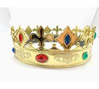 Beautiful Balloons Plastic Prince's Crown - Short & Ornate with Gems! … book day character royal union jack