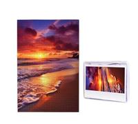 Beautiful Beach Sunset Jigsaw Puzzle for Adults Challenging Wooden Puzzles 1000 Pieces Personalized Photo Puzzle Picture Jigsaws Custom Jigsaw Puzzles for Birthday