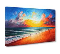 Beautiful Beach Vol.1 Canvas Print | Gallery Wrapped 30mm Frame Wall Art | 30x20 inches | Ready to Hang | Coastal Seascape Picture | Living Room Bedroom Lounge Office