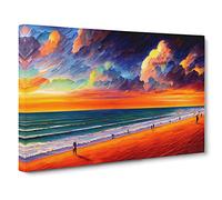 Beautiful Beach Vol.5 Canvas Print | Gallery Wrapped 30mm Frame Wall Art | 30x20 inches | Ready to Hang | Coastal Seascape Picture | Living Room Bedroom Lounge Office