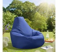 Beautiful Beanbags Adult Highback Beanbag For Indoors Or Outdoors Ready Filled Bean Bags - Blue