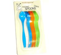 Beautiful Beginnings Feeding Spoon Set 12 Pack (Blue/Orange/Green)