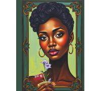 Beautiful Bermuda Woman with Bermudiana Flower & Flag, Dot Grid Journal
