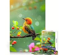 Beautiful Bird Image Puzzle for Adults 1000 Pieces Critical Think Serene Escape Uniform Edges Festive Present (38x52cm)
