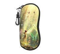 Beautiful Birthday Fairy Printed Glasses Case Ultra-Light Soft Shell Protective Eyewear Organizer For Men And Women