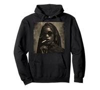 Beautiful Black Nun, Rebellious Nun Pullover Hoodie