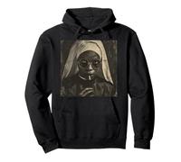 Beautiful Black Nun, Rebellious Nun Pullover Hoodie