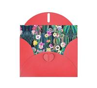 Beautiful Blooming Cactus Print Greetings Cards,Envelopes Included- Blank Greeting Cards For Weddings,Events,Birthdays