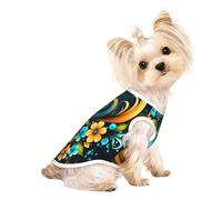 Beautiful Blooming Mandala Cute Dog Clothes,Dog T Shirt for Small Dogs Girl Boy.Pet Pullover Jumper,Cat Clothes,Suitable for Small Pets