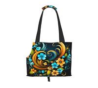 Beautiful Blooming Mandala Dog Purse Carrier,Pet Tote Bag, Bag for Small Dogs Cats Puppy