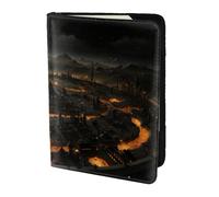 Beautiful blooming mandala Travel Passport Holder Cover Wallet Leather Case Travel Essentials Luggage Accessories, Beautiful Country, One Size, Contemporary