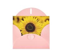 Beautiful Blooming Sunflowers Print Greetings Cards,Envelopes Included- Blank Greeting Cards For Weddings,Events,Birthdays