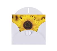 Beautiful Blooming Sunflowers Print Greetings Cards,Envelopes Included- Blank Greeting Cards For Weddings,Events,Birthdays