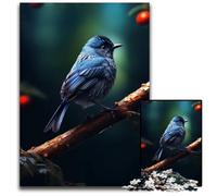 Beautiful Blue Bird Nature 1000 Piece Jigsaw Puzzles for Adults Puzzles for Adults Challenging DIY Brain Teaser for Teenagers 1000 PCS(38x26cm)