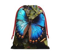 Beautiful Blue Butterfly Print Gift Stylish Pouches Holiday Celebration Wrapping Supplies Indoor Outdoor Daily Use