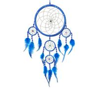 Beautiful Blue Dream Catcher With Silver Webbing Bedroom Decoration Nursery Dreamcatcher