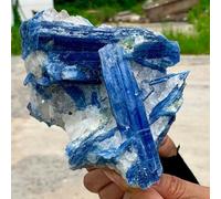 Beautiful Blue kyanite with Quartz Crystal Rough Ornaments (Size : 550-600g) Gemstone Stone