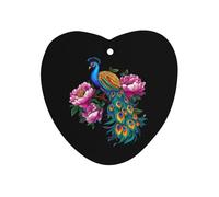Beautiful Blue Peacock Peony Car Air Fresheners Scent Cards Love form