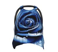 Beautiful Blue Rose Illustration Baby Car Seat Canopy Cover, Multi Use Breathable Nursing Breastfeeding Covers for Mom Soft Stroller Sun Shade Newborn Shower Gift