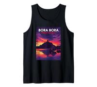 Beautiful Bora Bora French Polynesia Sunset Tank Top