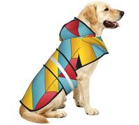 Beautiful Borders Waterproof Dog Raincoat And Rain Jacket With Hood, Reflective Strips And Adjustable Belly Strap, Fits Small To Large Dogs