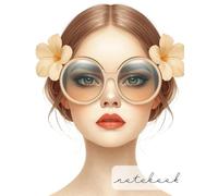 Beautiful Botanical Notebook for Women - Feminine Writing Journal for Daily Notes & Personal Growth: Large 8.5x11 lined pages, premium minimalist interior with artistic floral accents