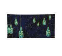 Beautiful Bottle Of Under The Night Sky Print Banner Party Backdrops For New Year Graduation Wedding Birthday Party Decor