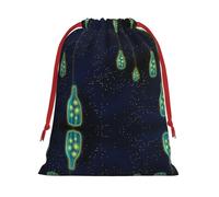 Beautiful Bottle Of Under The Night Sky Print Drawstring Gift Bag,Party Gift Bags,Reusable Christmas Drawstring Wrapping Bags