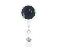 Beautiful Bottle of Under The Night Sky Print Retractable Badge Holder with Clip Name Card Holders for Office Worker Doctor Nurse