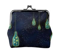Beautiful Bottle of Under The Night Sky Printing Minimalist Lightweight Wallet for School and Work Commutes,Concerts Travel Kit Wallet
