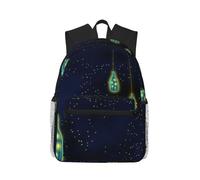 Beautiful Bottle Under Night Sky Stylish Travel Backpack Lightweight Water Protection Laptop Backpack For College Work Work Black, One Size, Black, Rozmiar uniwersalny