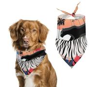 Beautiful Bright A Wild Cat Dog Bandanas Puppy Cat Kerchief Scarf Pet Triangle Bandana for Christmas