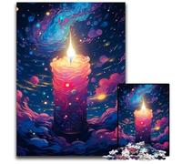 Beautiful Burning Candle JigsawPuzzle 1000 Pieces for Adults Paper Jigsaw Puzzles for Teenagers & Family Fun DIY Brain Teaser Game Gift 1000 PCS(38x26cm)