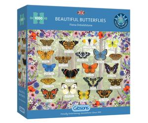 Beautiful Butterflies 1000 Piece Jigsaw Puzzle | Sustainable Jigsaw Puzzle for A