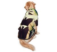 Beautiful Butterfly Dog Hoodie for Medium and Large Dogs â€“ Soft Polyester Pet Clothes, Suitable for All Seasons