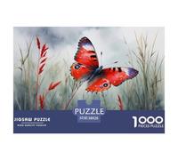 Beautiful Butterfly Jigsaw Puzzles for Adults Interesting Puzzles 1000 Piece Brain Challenge for Adults Gifts 38x26cm/1000pcs