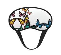 Beautiful Butterfly Print Sleep Eye Mask Light Blocking Soft and Comfortable Night Eye Blinder for Women Men for Sleeping Travel Night Shift