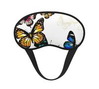 Beautiful Butterfly Print Sleep Mask, Eye Sleeping Mask for Women and Men for Total Darkness, Reduces Puffy Eye Mask
