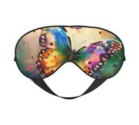Beautiful Butterfly Printed Eye Mask,Blackout Sleep & Eye Mask for Women,Sleep Mask with Adjustable Strap, Suitable for Both Bedtime and Travel